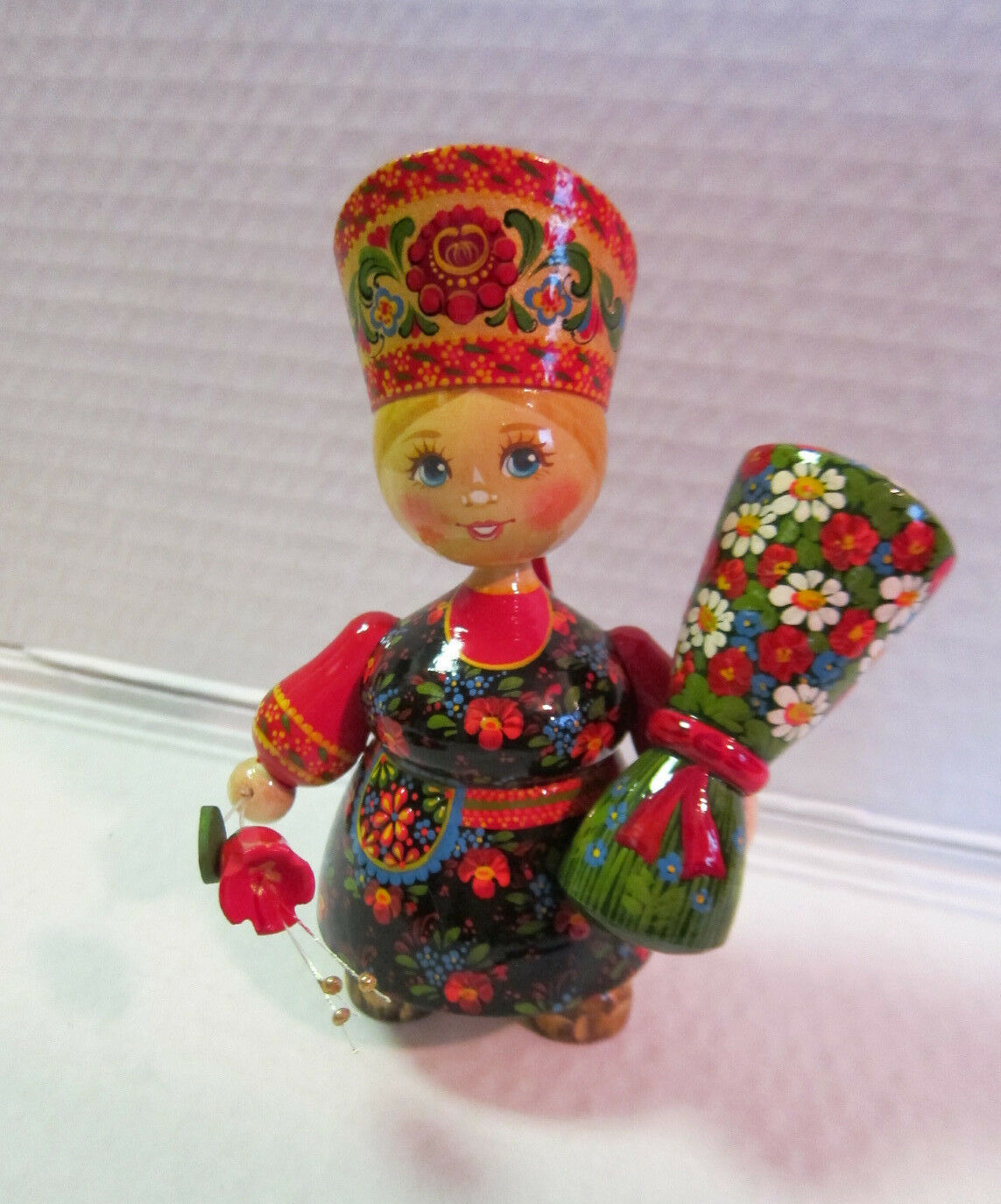 New "russian Matryoshka" Handmade Linden Wood Doll Medium - #5