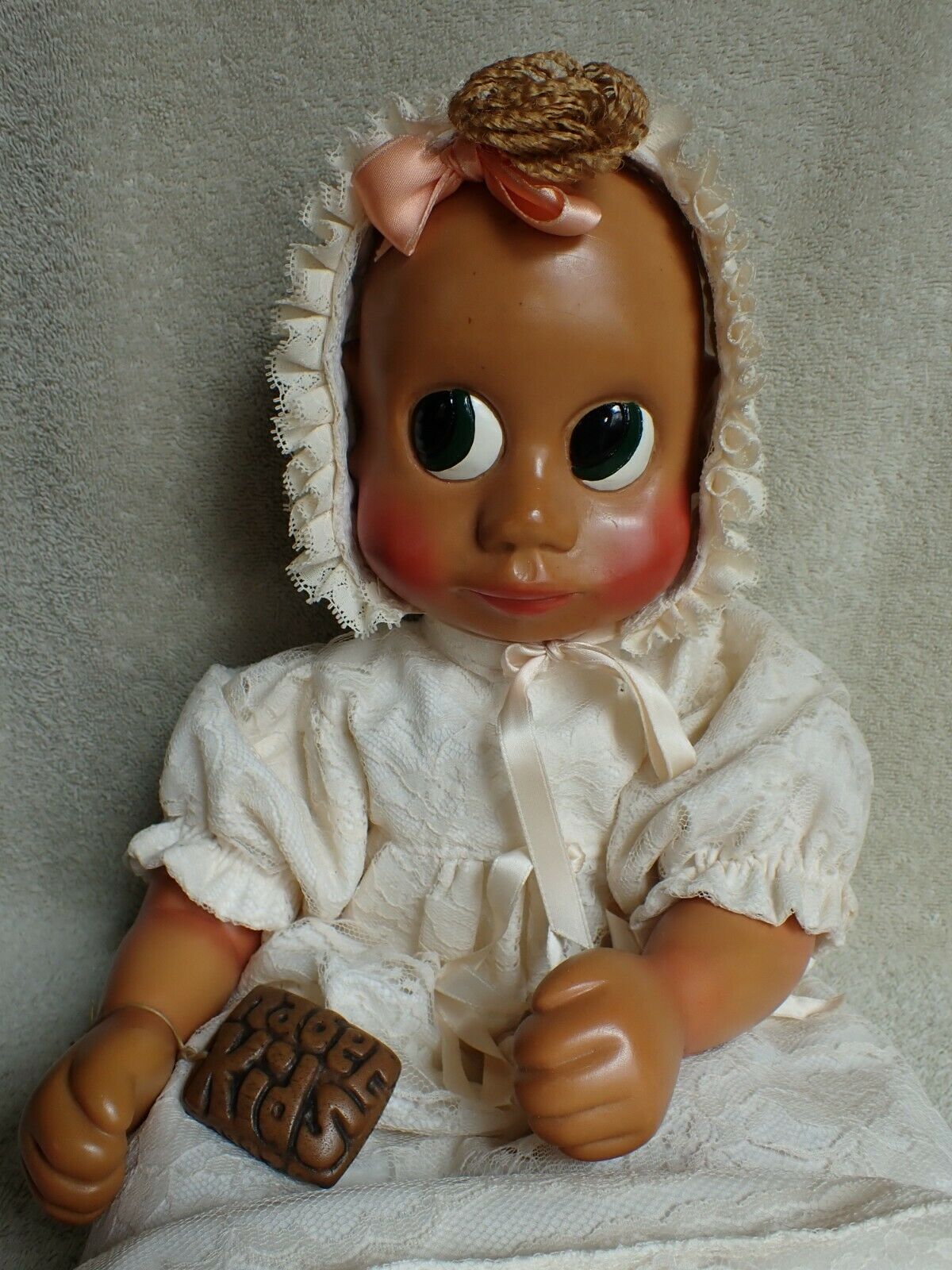 Vintage Naber Kids Baby Doll 18"  Nice 1989 W/ Tag Coa